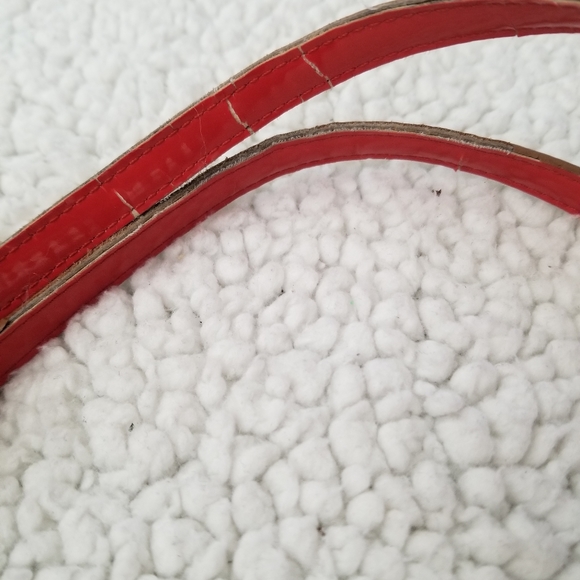 COACH Orange Coated Canvas & Leather Painted Dot Tote Satchel Bag #29432 Handbag - Picture 7 of 8